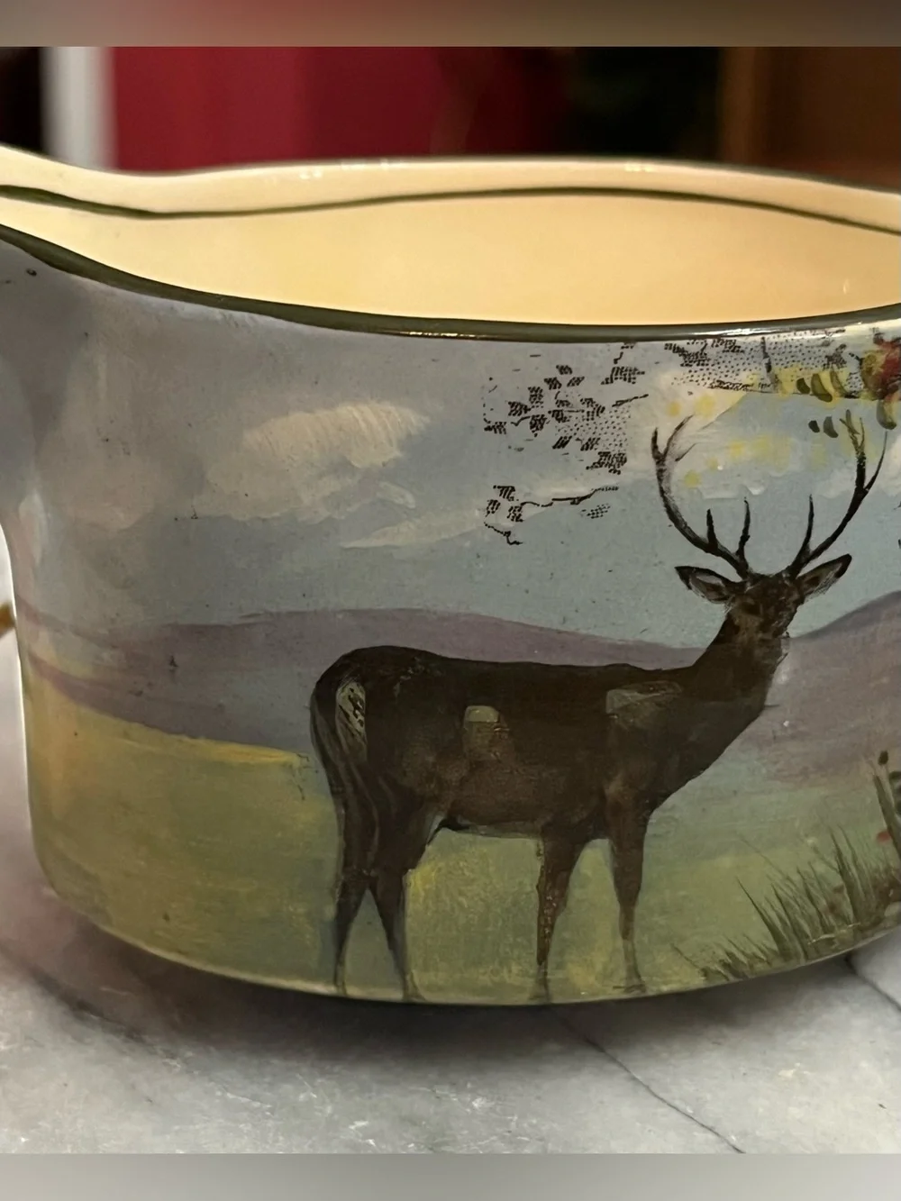 Antique Royal Doulton Seriesware Deer Creamer Pitcher D4644 Westcott 1922-1927